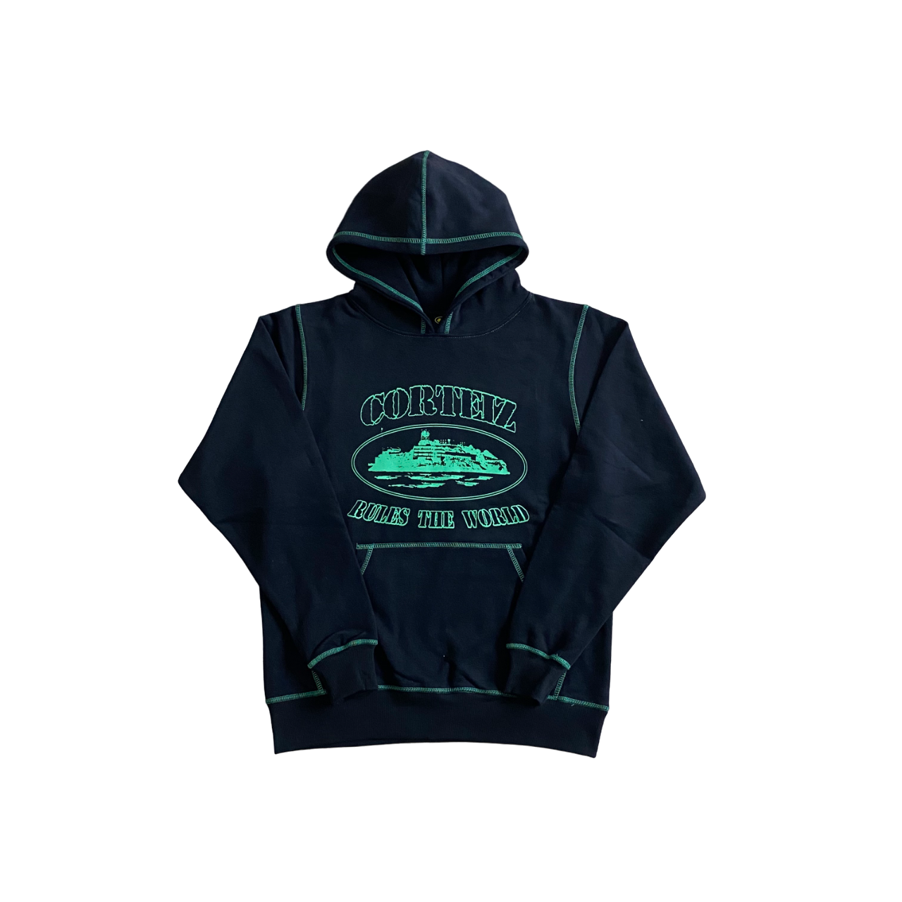 Corteiz hoodie alcatraz black/green – CopDripStar