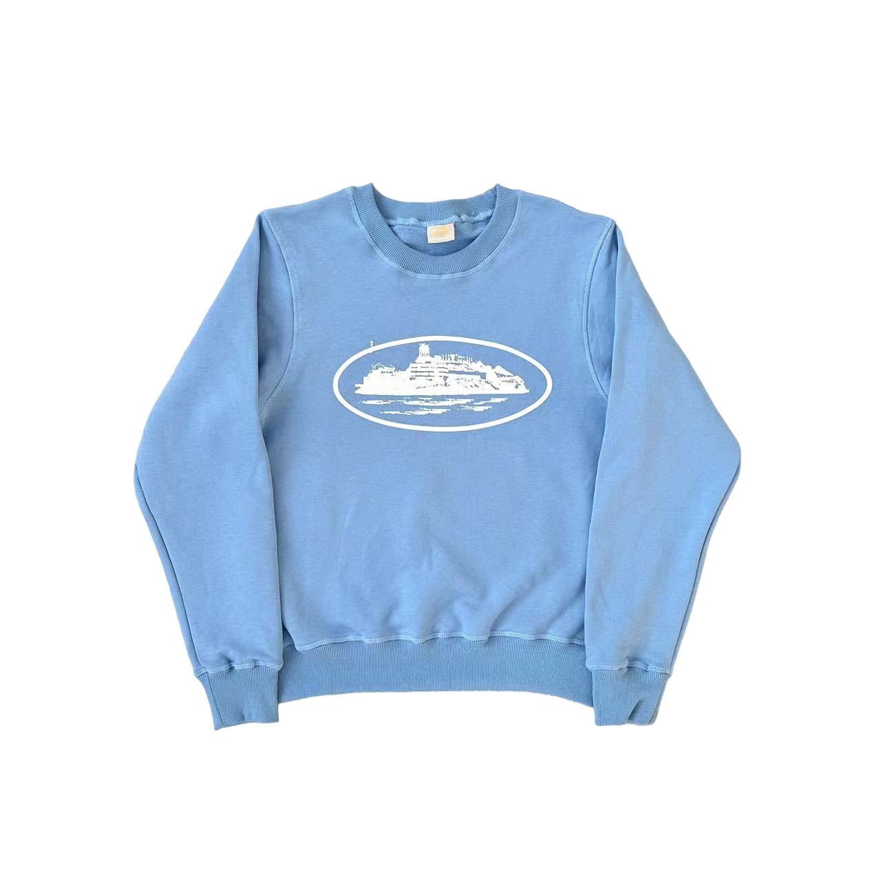 Baby blue online crewneck