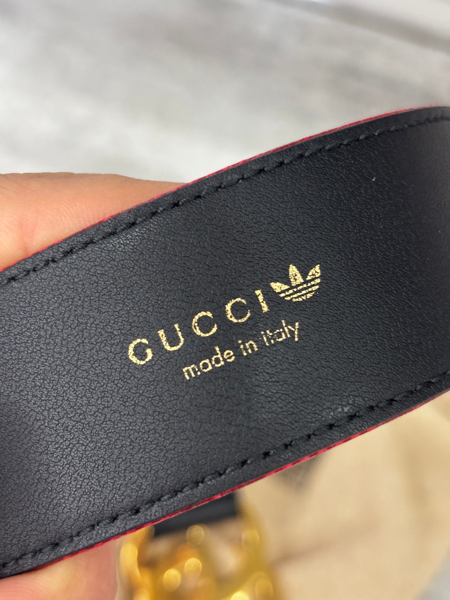 Cintura Gucci X Adidas-Size 85-Condizioni 9,5/10