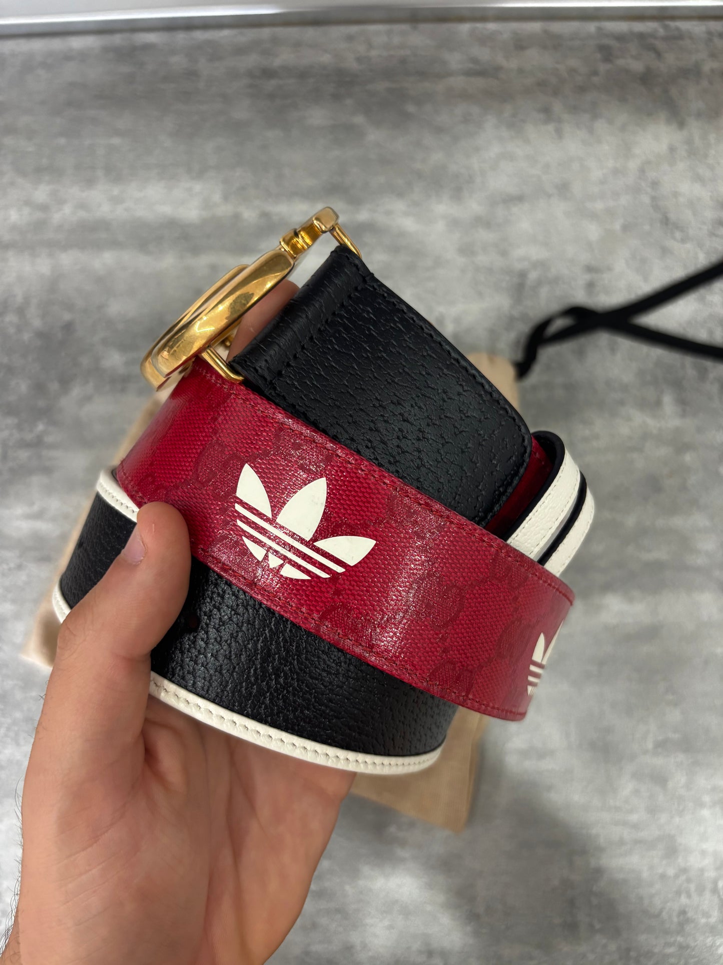 Cintura Gucci X Adidas-Size 85-Condizioni 9,5/10