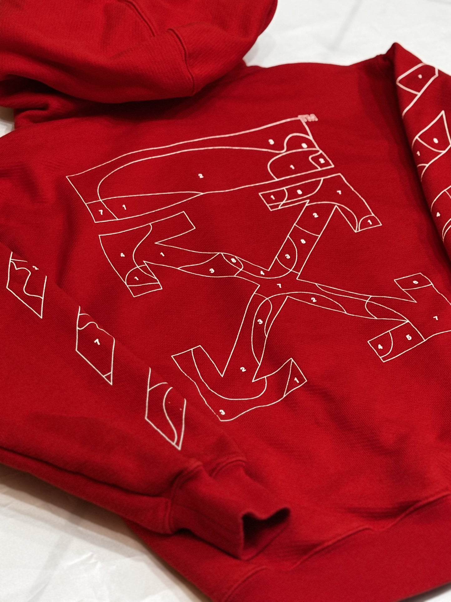 Felpa Off-White-Size XS-Rossa-Condizioni 9/10