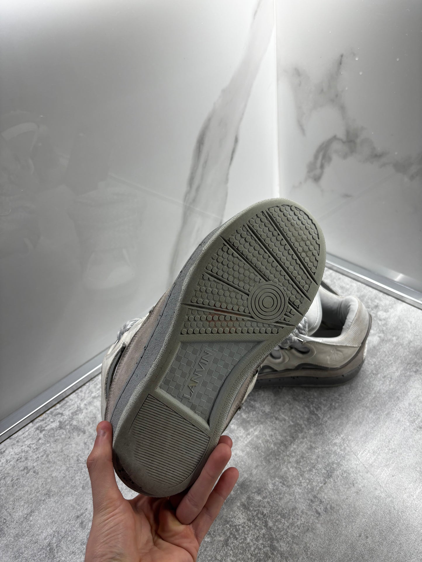 Lanvin Curb gray-Size 43-Condizioni 8/10