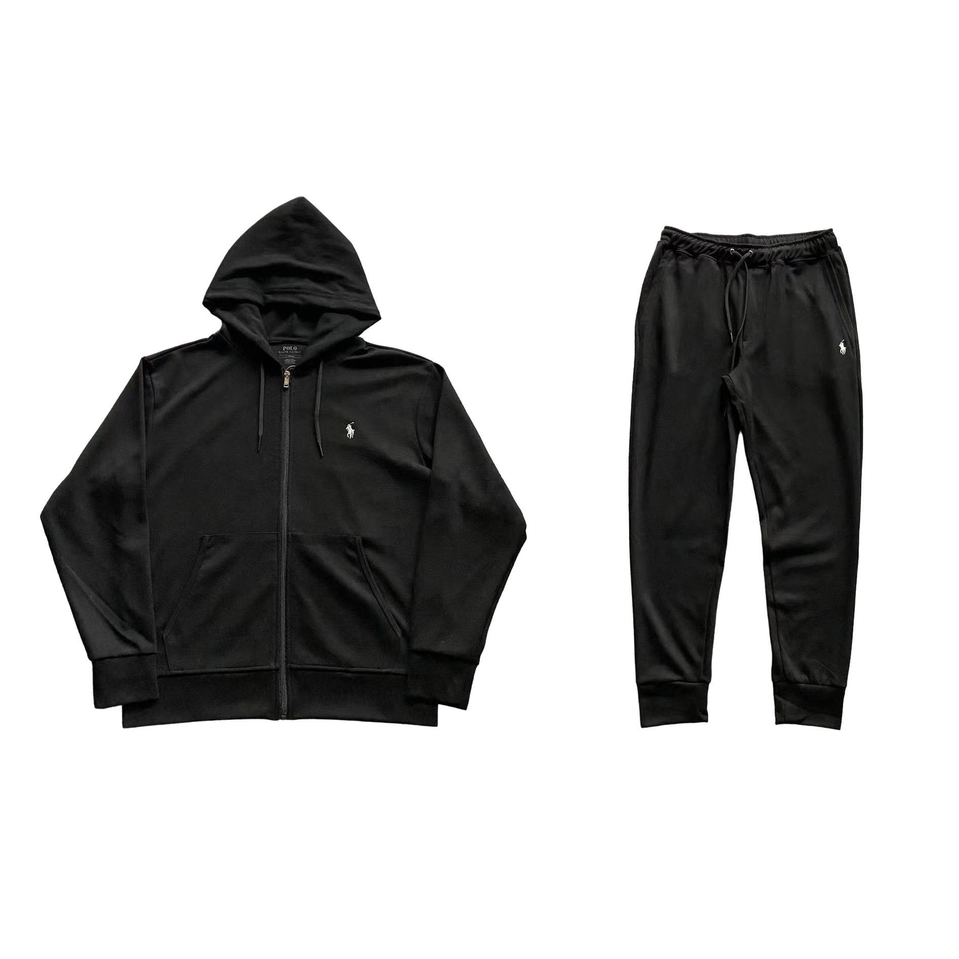 Black cheap polo tracksuit