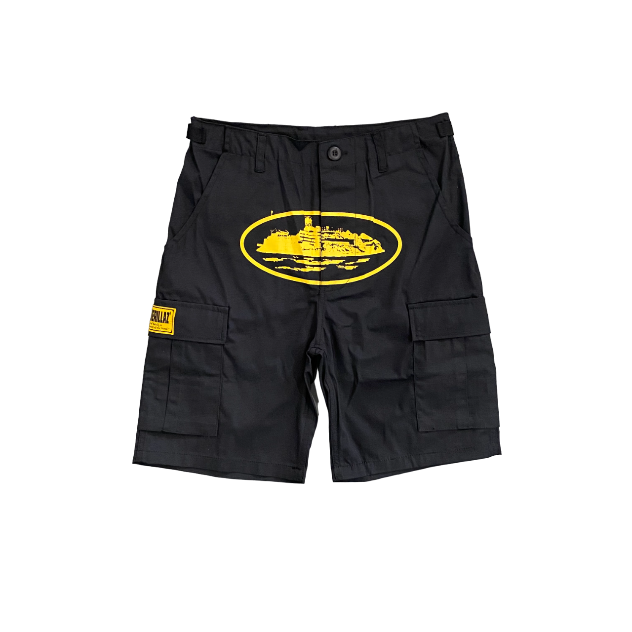 cargo shorts corteiz black/yellow – CopDripStar