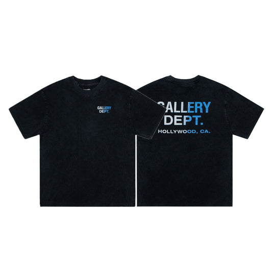 Gallery Dept OG tee black/gradient blue