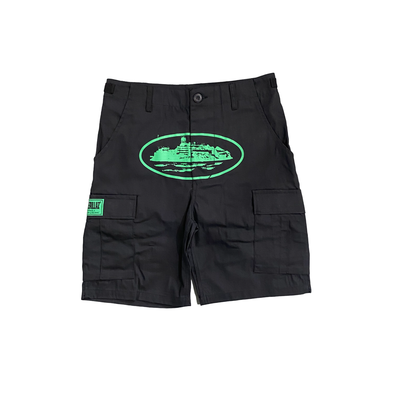 cargo shorts corteiz black/green - CopDripStar