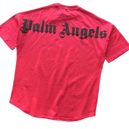 Palm Angels fucsia back logo