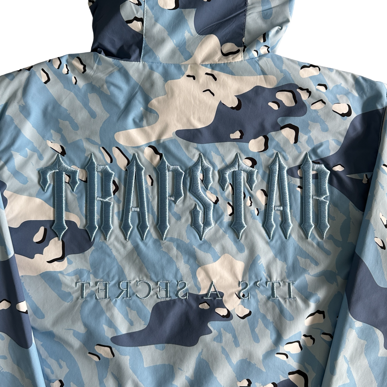 Trapstar blue camo windbreaker