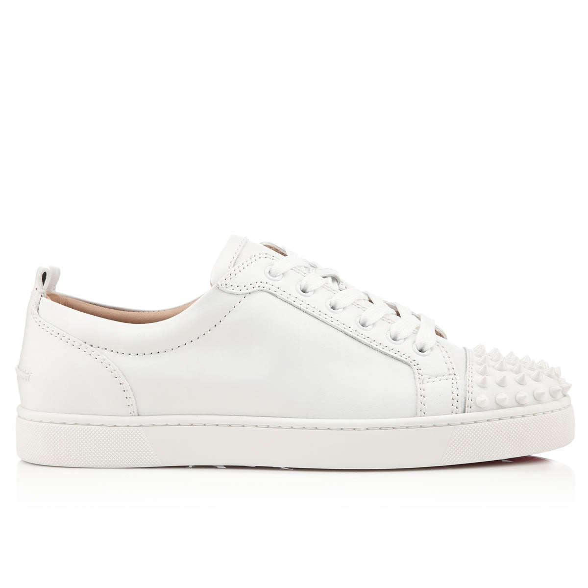 Louis Junior Spikes in leather white