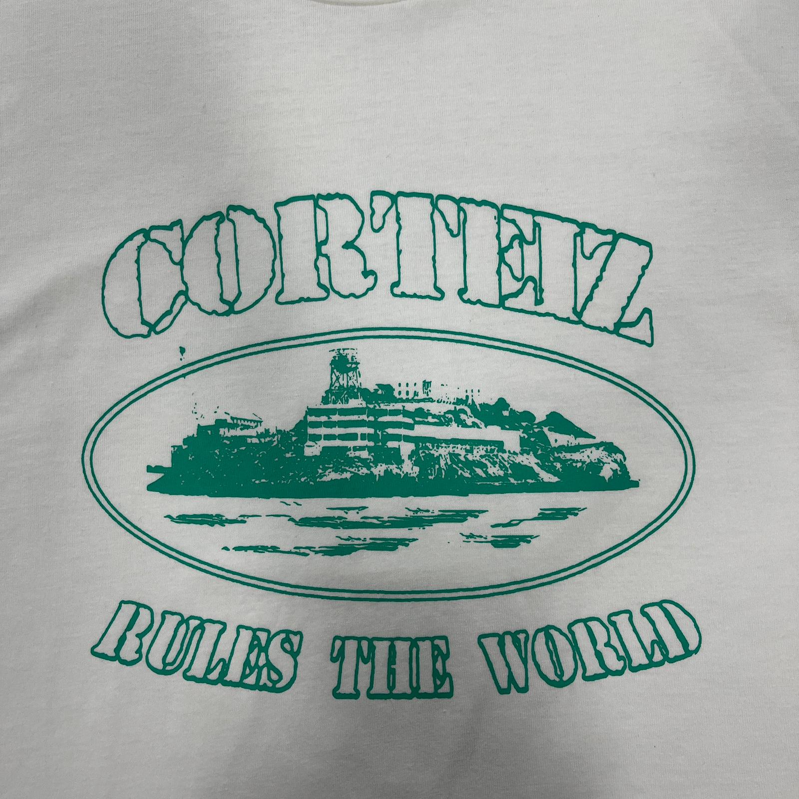 T-Shirt Corteiz logo teal - CopDripStar