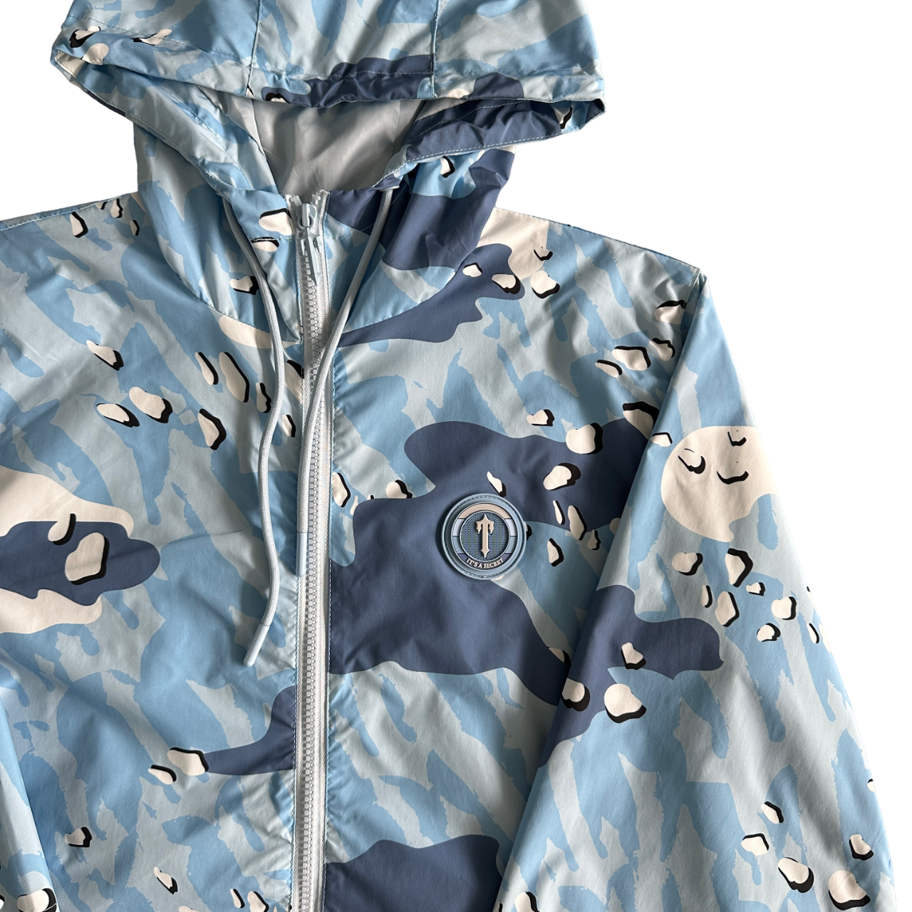 Trapstar blue camo windbreaker