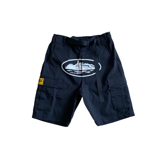 cargo shorts corteiz black/white - CopDripStar