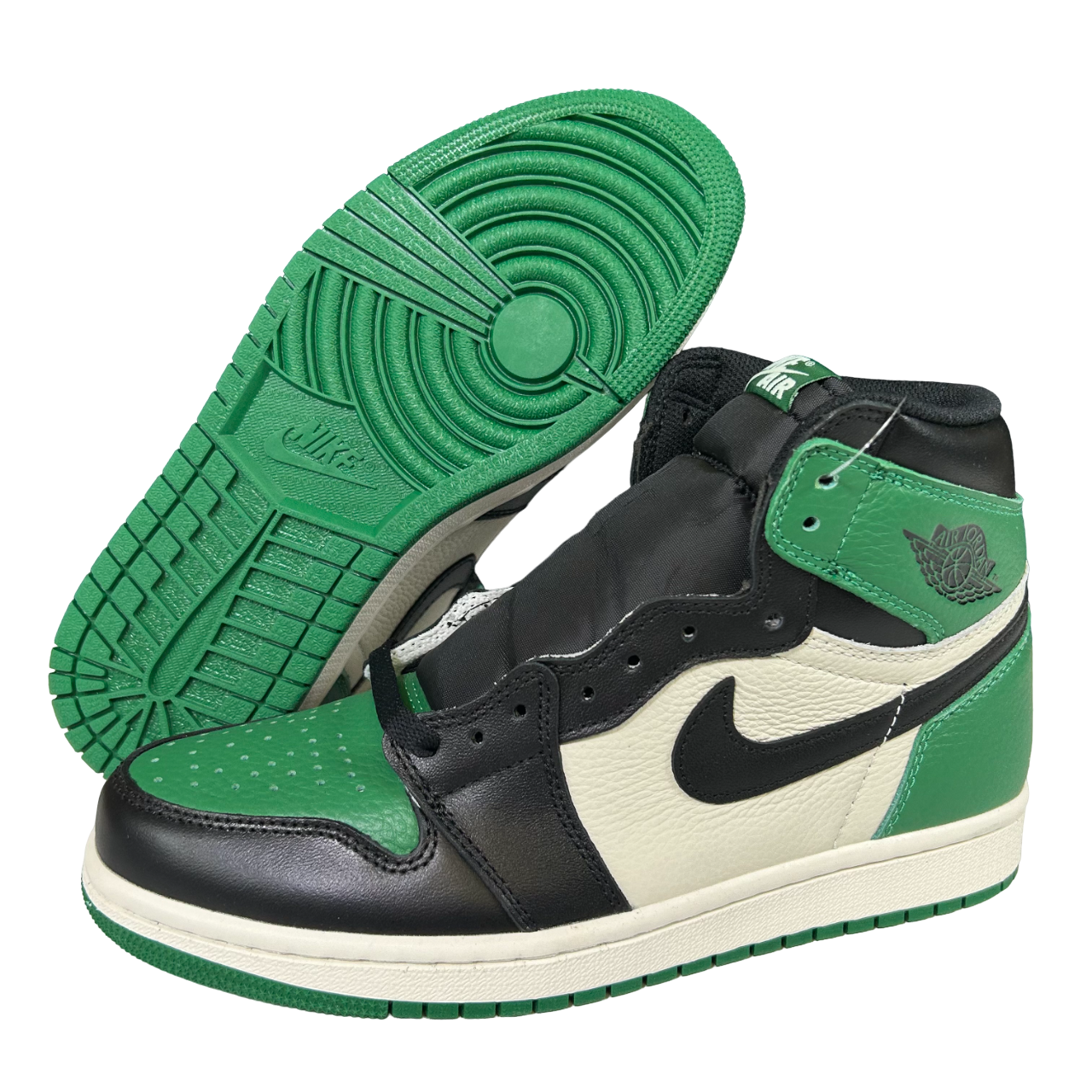 Jordan 1 high green toe