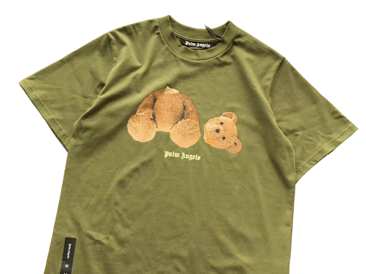 Palm Angels green bear shirt