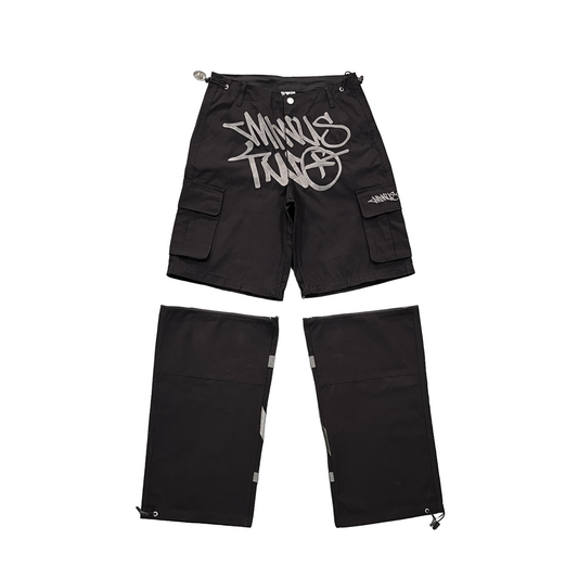 Minus Two detachable cargo black/grey - CopDripStar