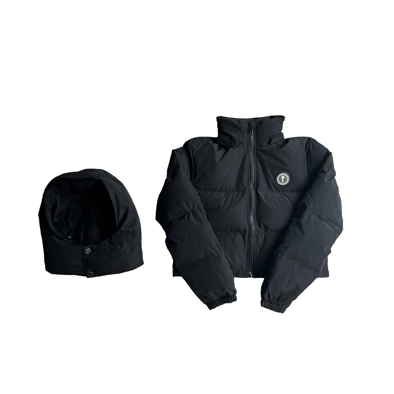 Trapstar womens detachable hooded puffer jacket