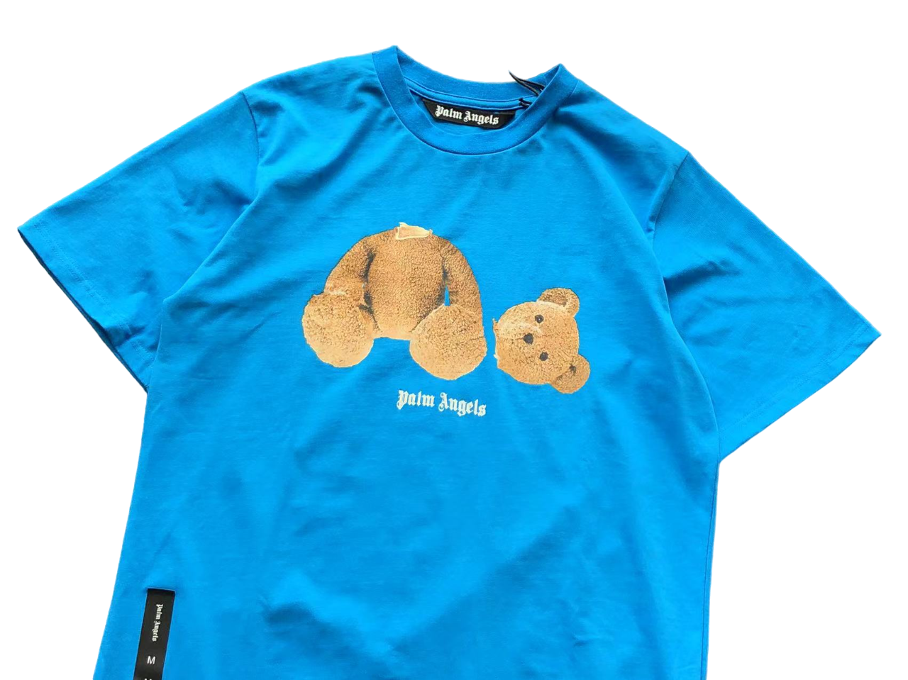 Palm angels blue bear shirt