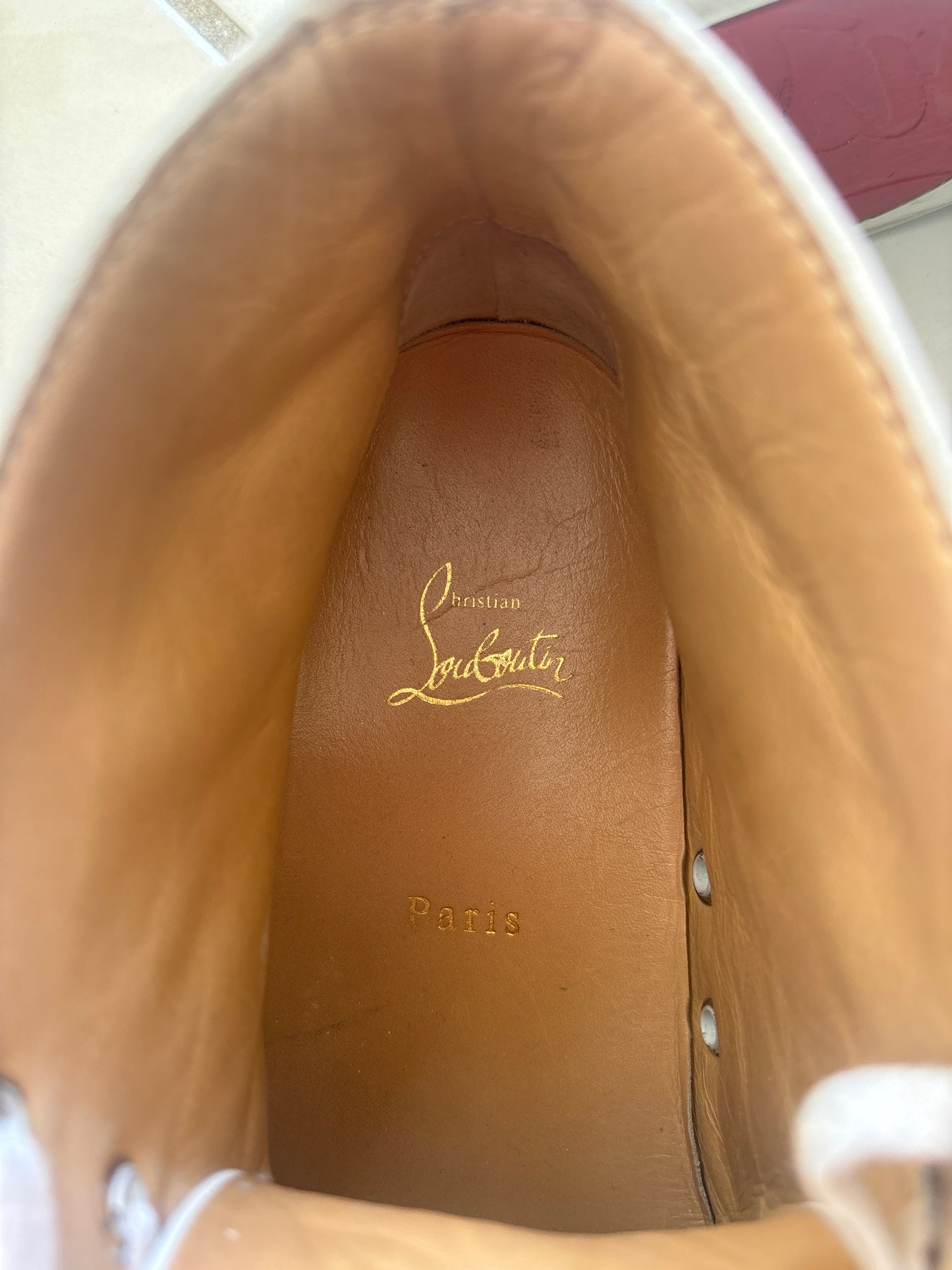 Louboutin alte-Size 41,5-Bianche-Condizioni 6/10