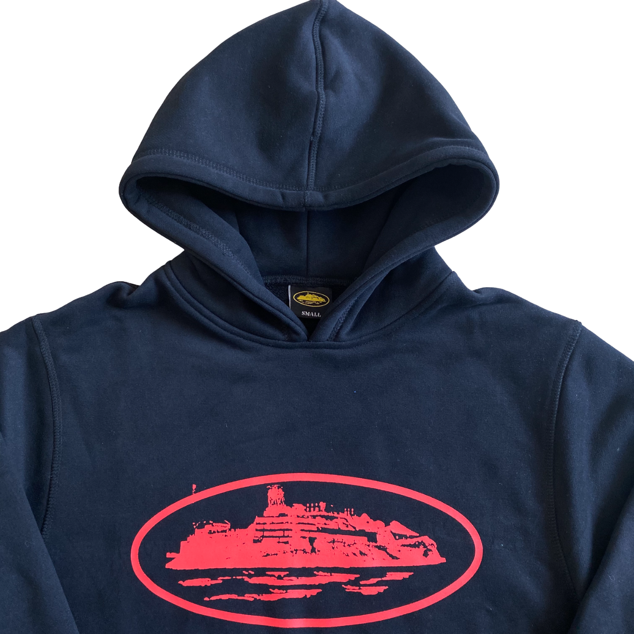 Corteiz basic hoodie alcatraz black/red - CopDripStar