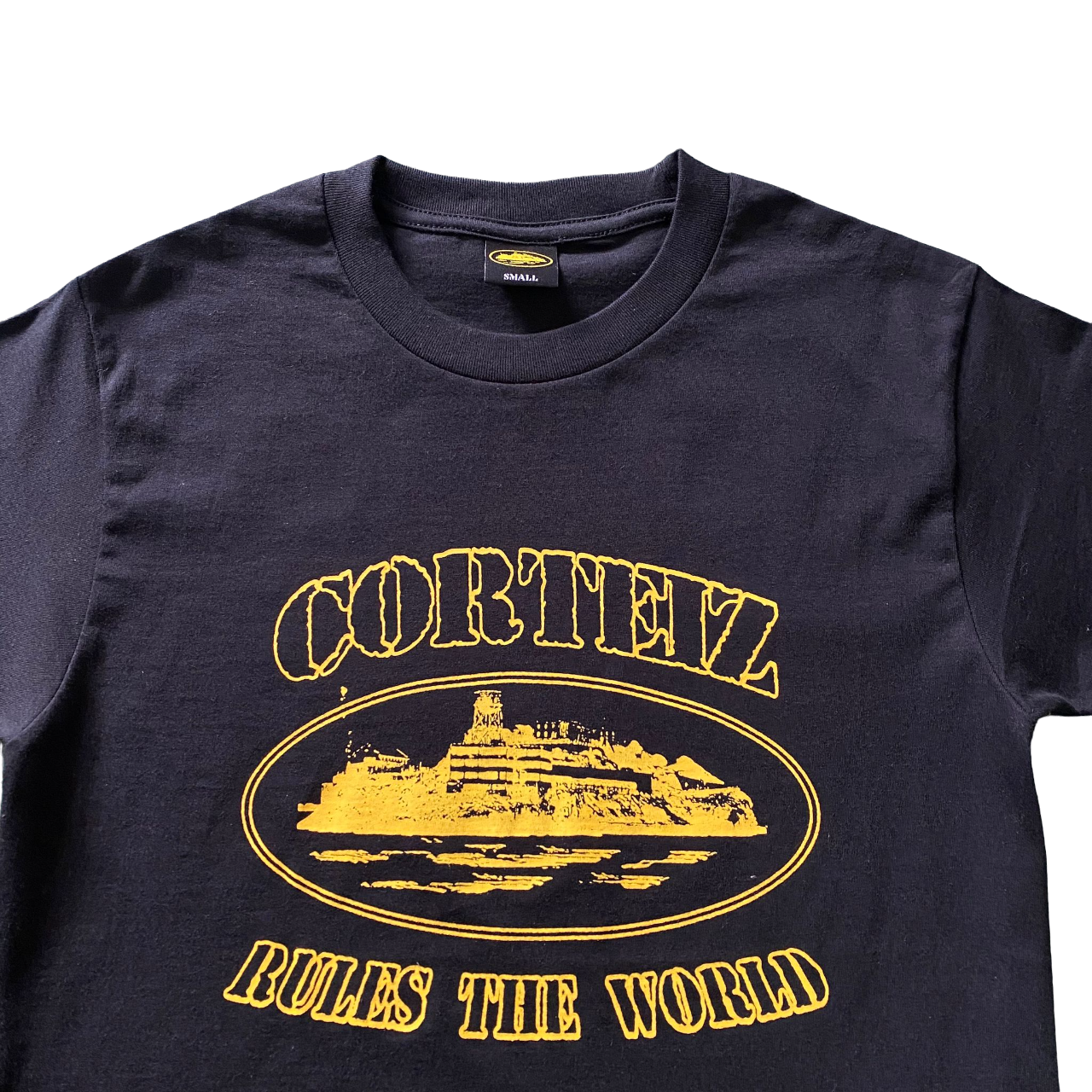 T-Shirt Corteiz logo yellow - CopDripStar