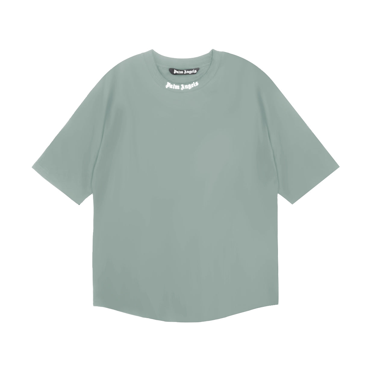 Palm Angels cyan back logo tee