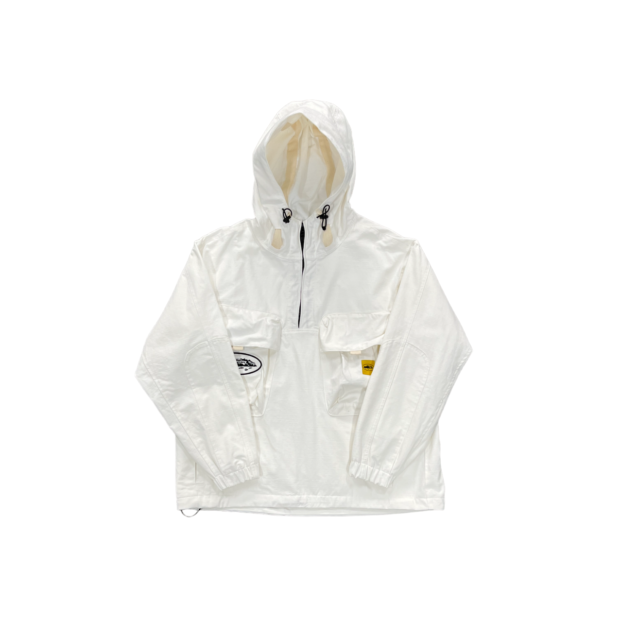 Corteiz slant pocket white jacket - CopDripStar