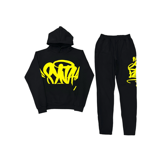 Syna black/yellow tracksuit