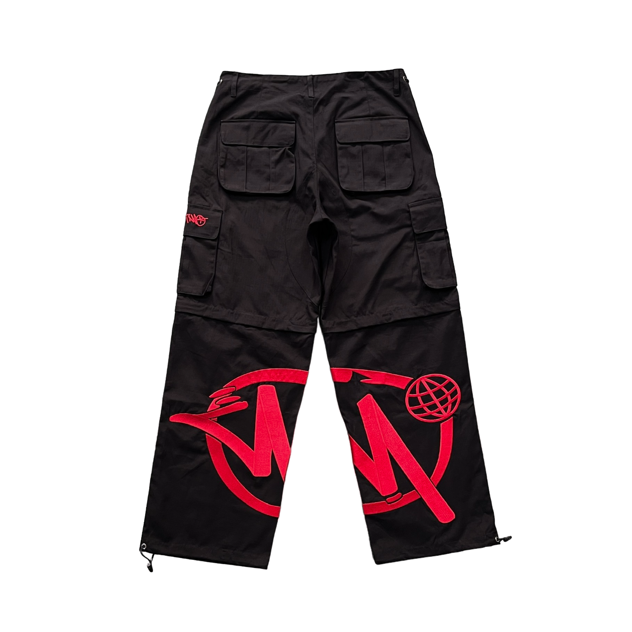 Minus Two detachable cargo black/red - CopDripStar