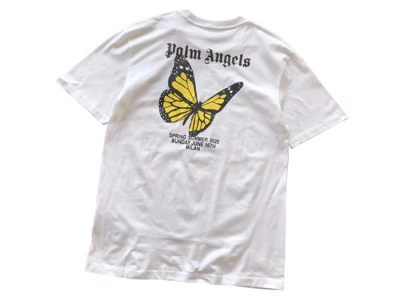 Palm Angels butterfly white