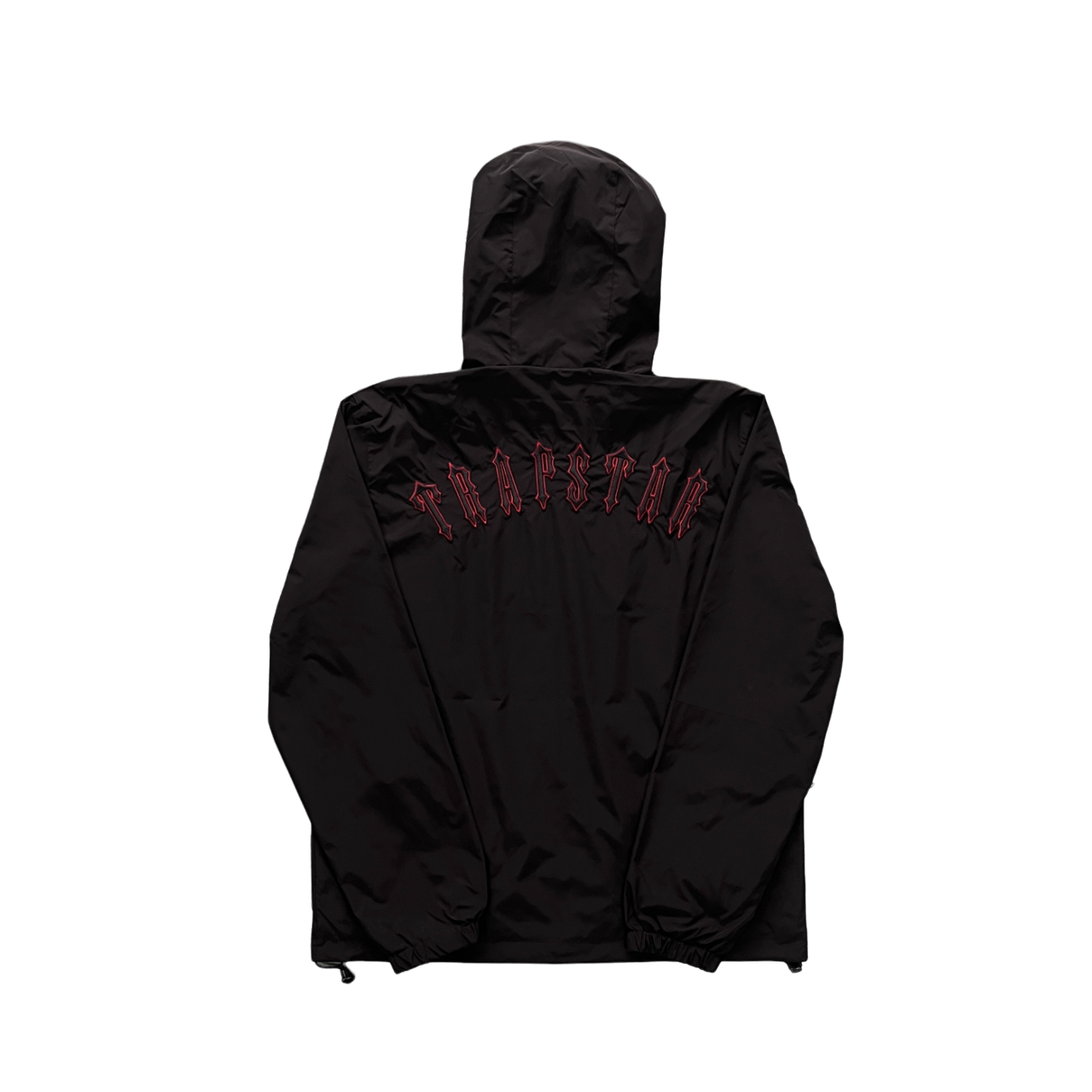 Trapstar windbreaker black red