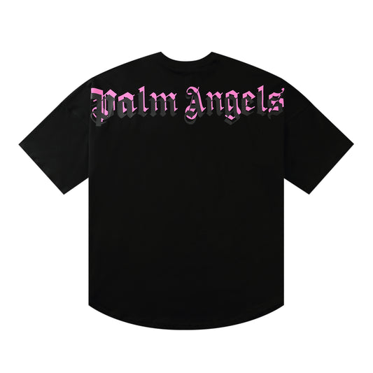 palm Angels purple/black back logo tee