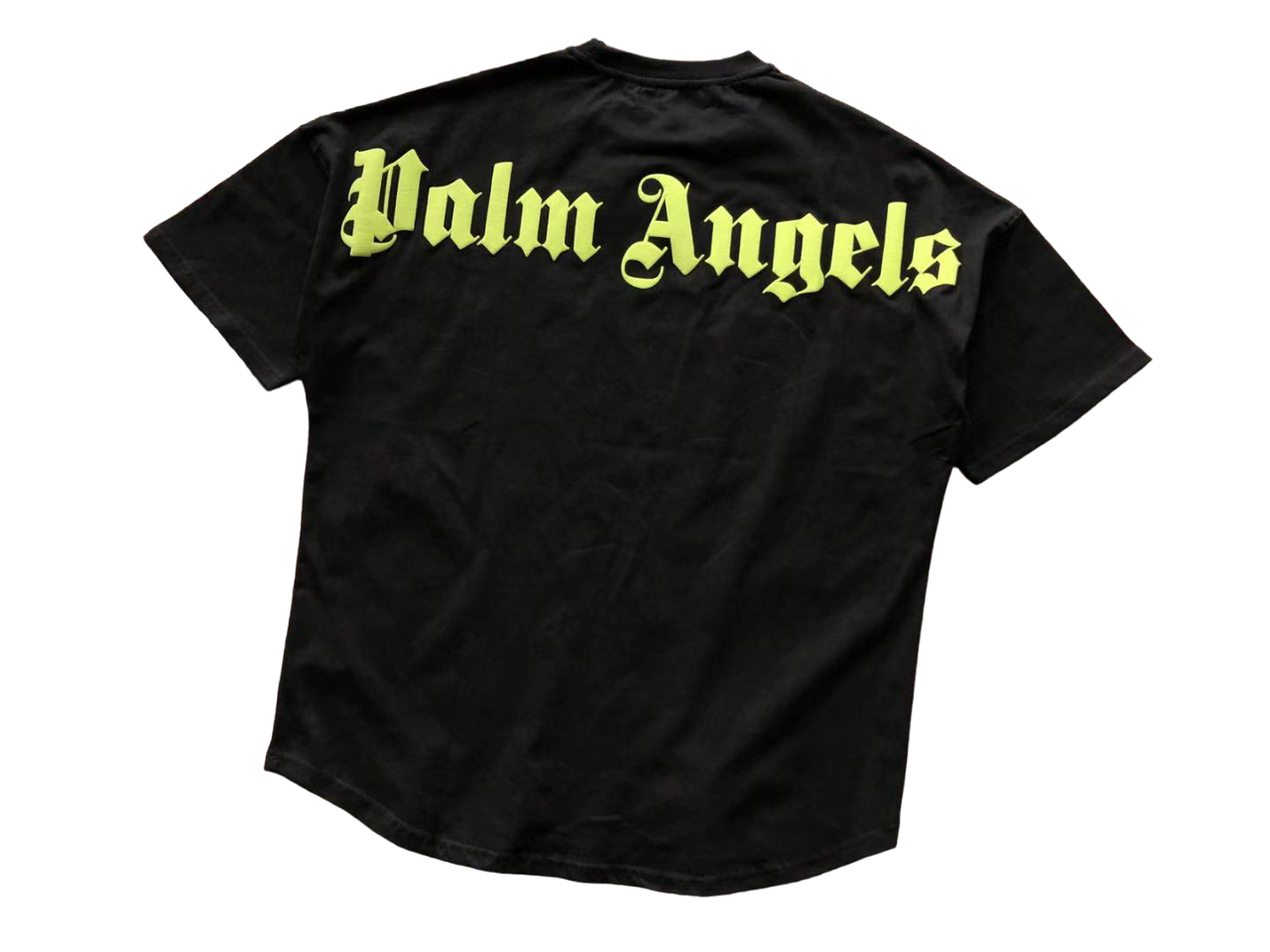 Palm Angels black/yellow back logo