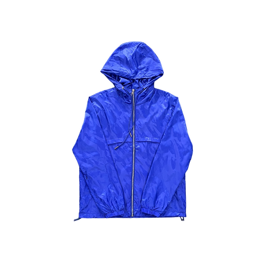 Trapstar jacquard windbreaker blue and black