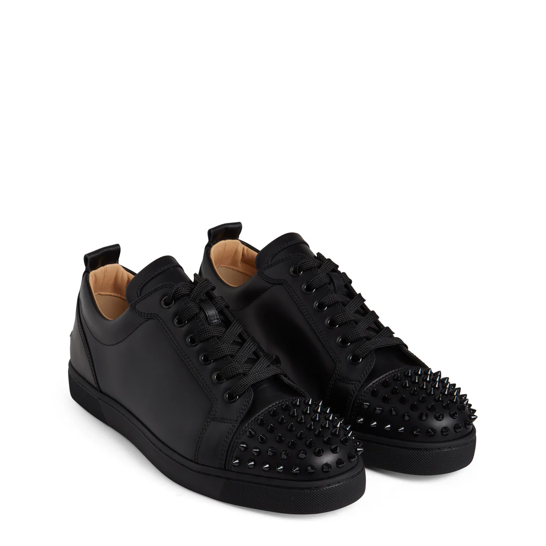 Louis Junior Spikes in leather black