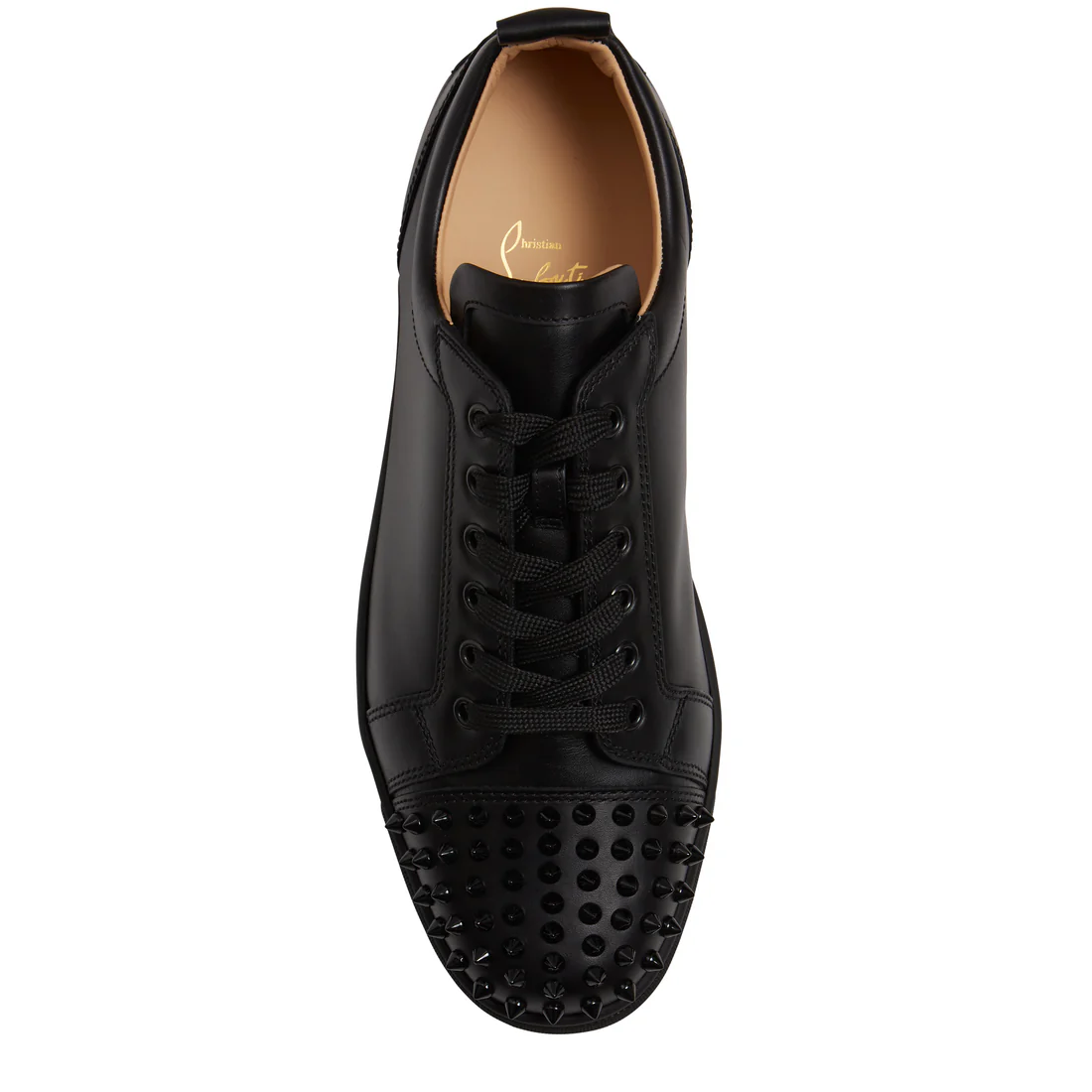 Louis Junior Spikes in leather black