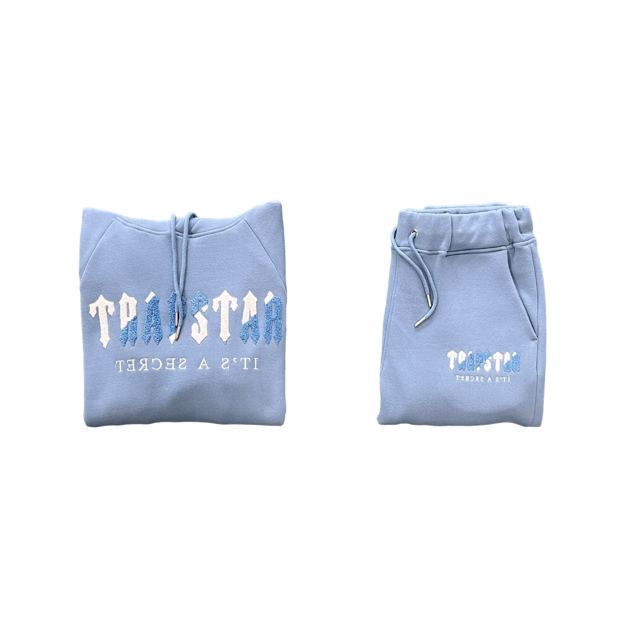 Trapstar chenille decoded tracksuit baby blue - CopDripStar