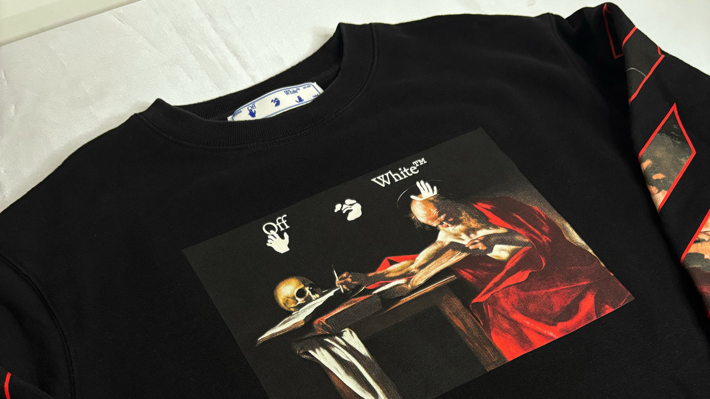 Felpa Off-White ‘’Caravaggio’’ -Size L-Nera-Condizioni 9/10