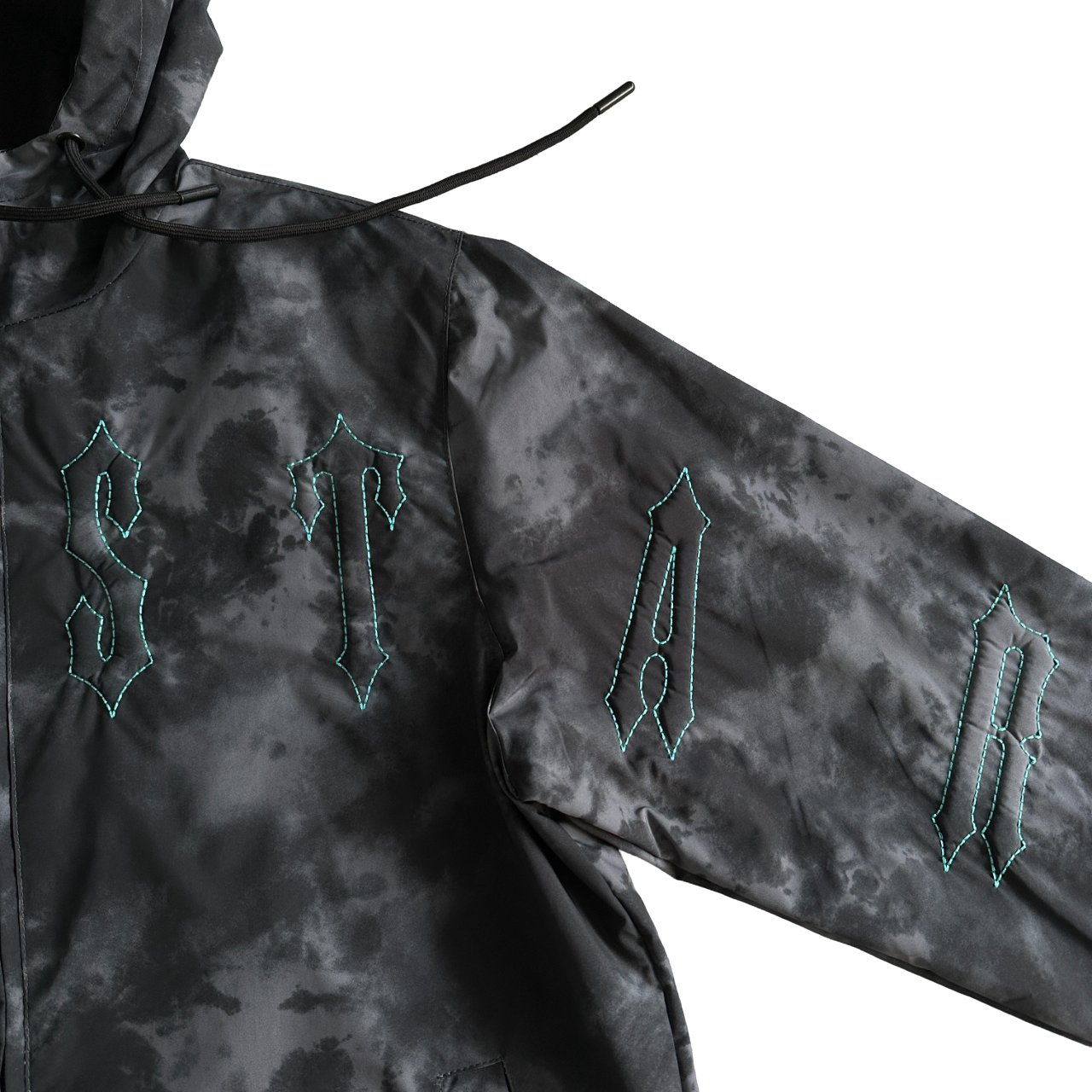 Trapstar washed arch windbreaker black