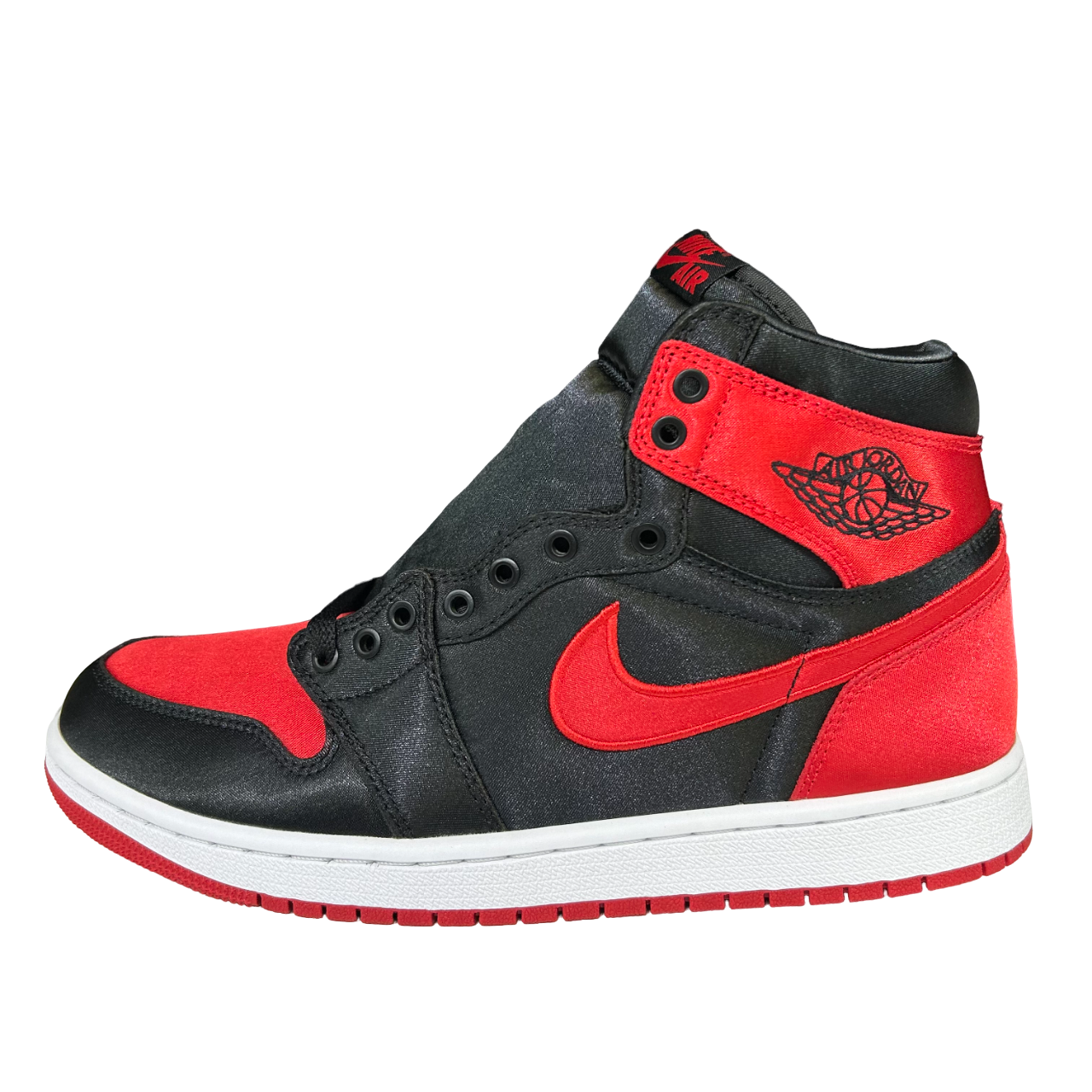 Jordan 1 High black and red silk