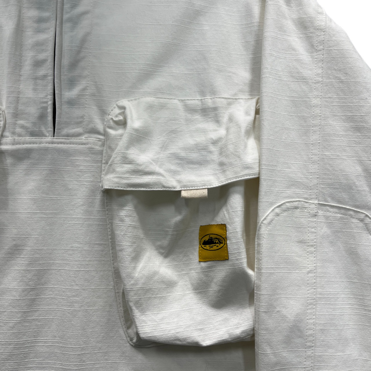 Corteiz slant pocket white jacket - CopDripStar