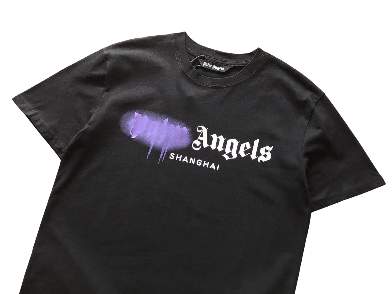 Palm Angels purple spray tee