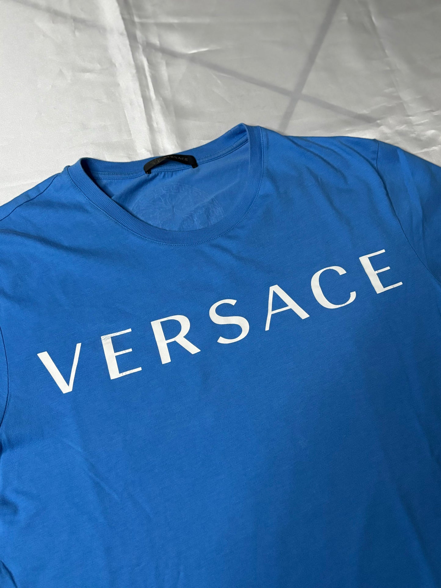 T-Shirt Versace- Size S-Blu-Condizioni 7,5/10