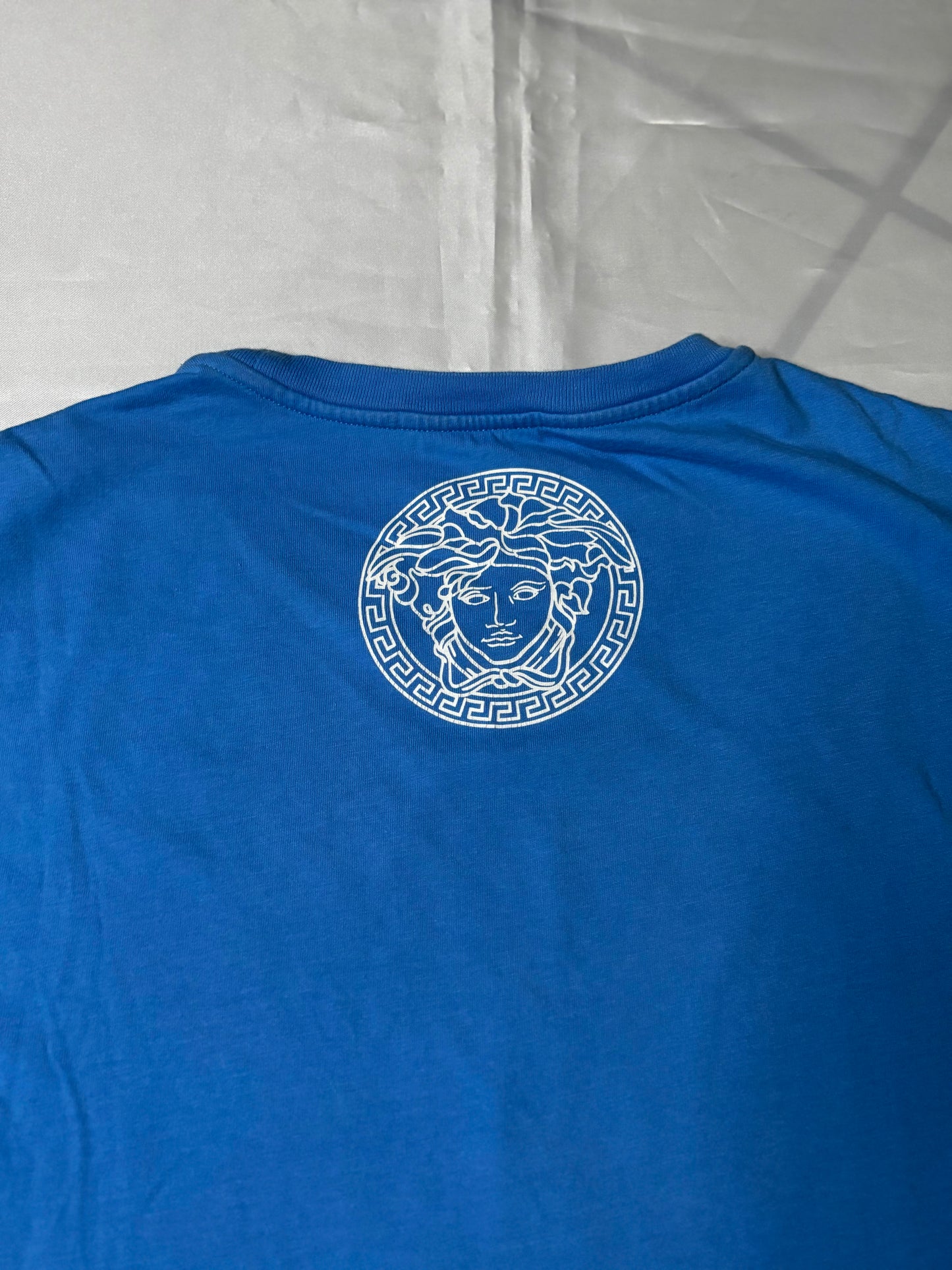 T-Shirt Versace- Size S-Blu-Condizioni 7,5/10