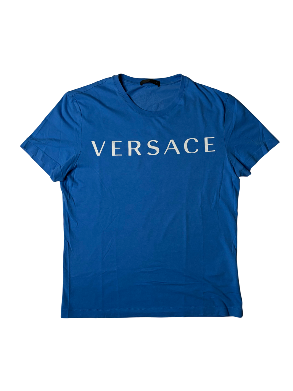 T-Shirt Versace- Size S-Blu-Condizioni 7,5/10