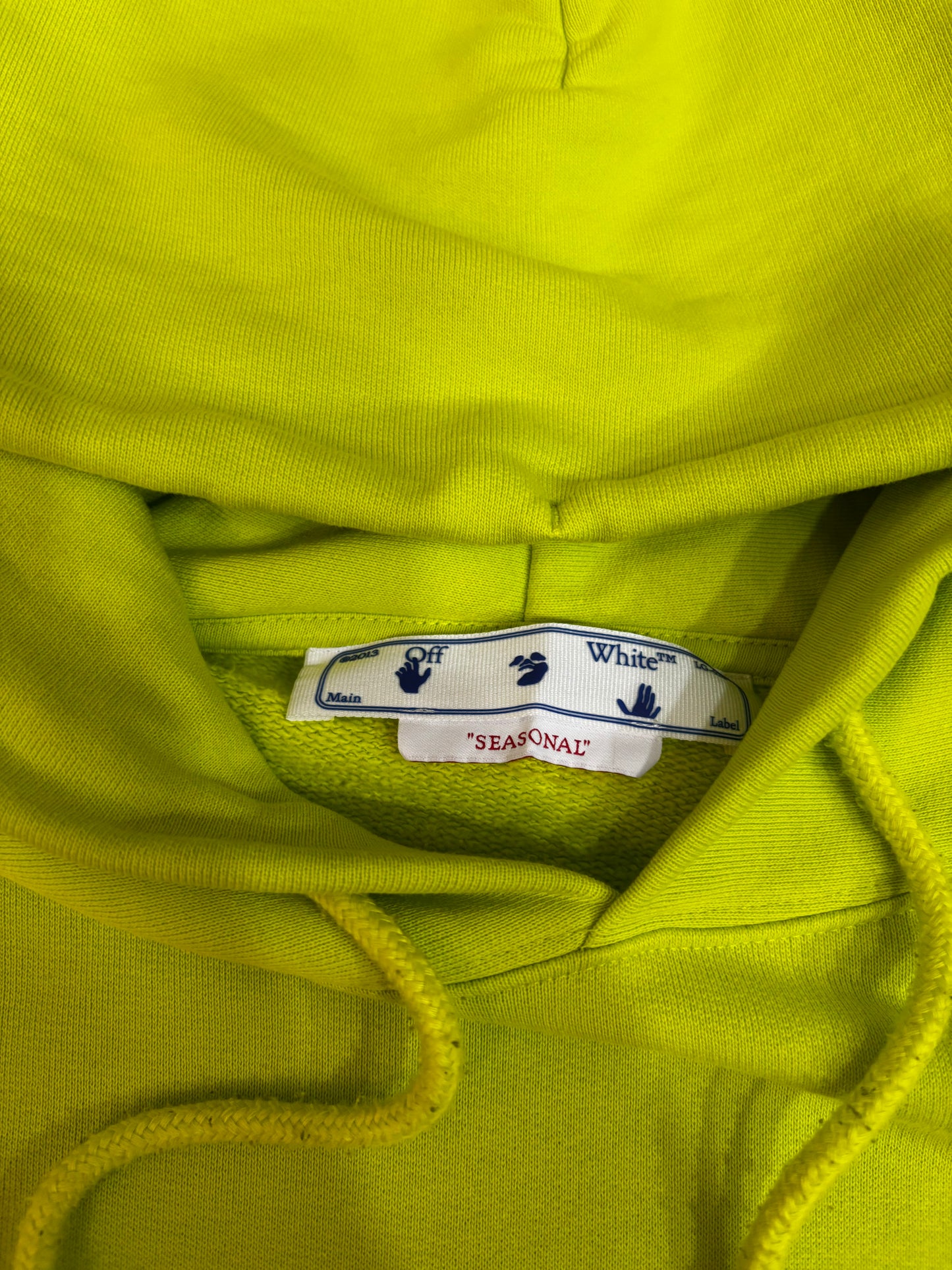 Felpa Off-White-Size XL-Lime-Condizioni 9/10