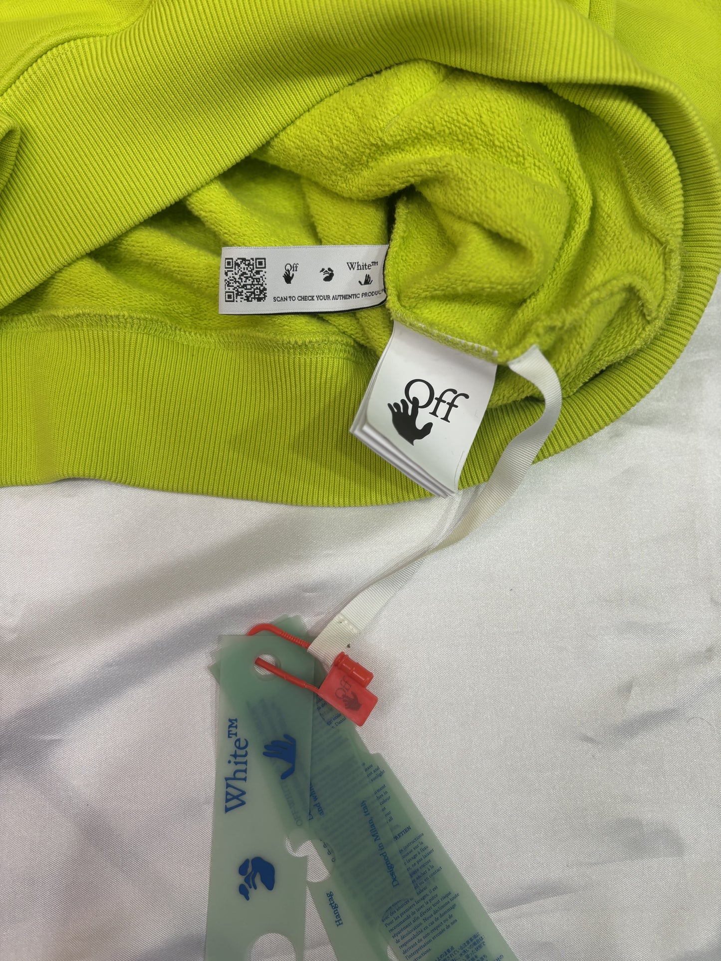 Felpa Off-White-Size XL-Lime-Condizioni 9/10