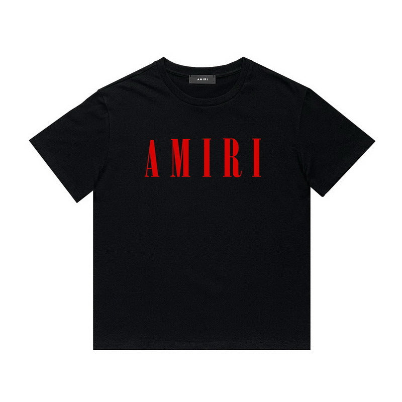 Amiri Black Red Logo Tee