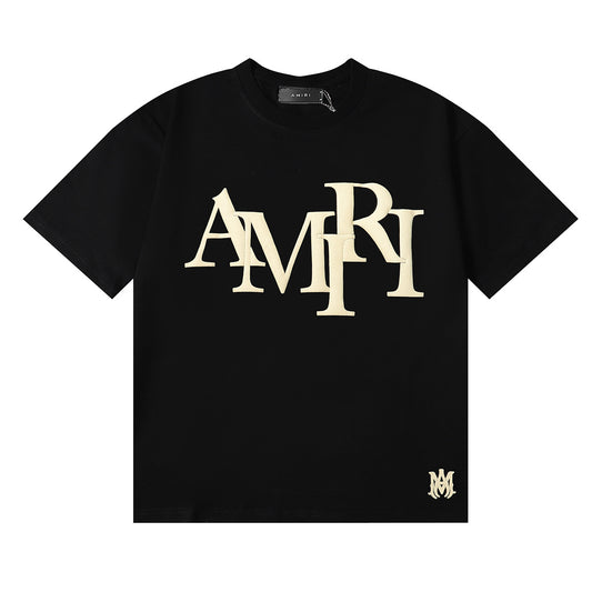 Amiri black puff print tee