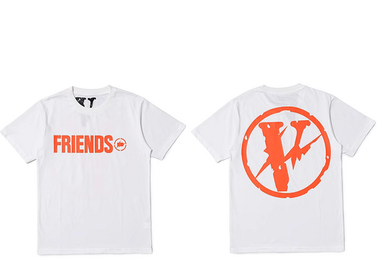 Vlone white friends lightning