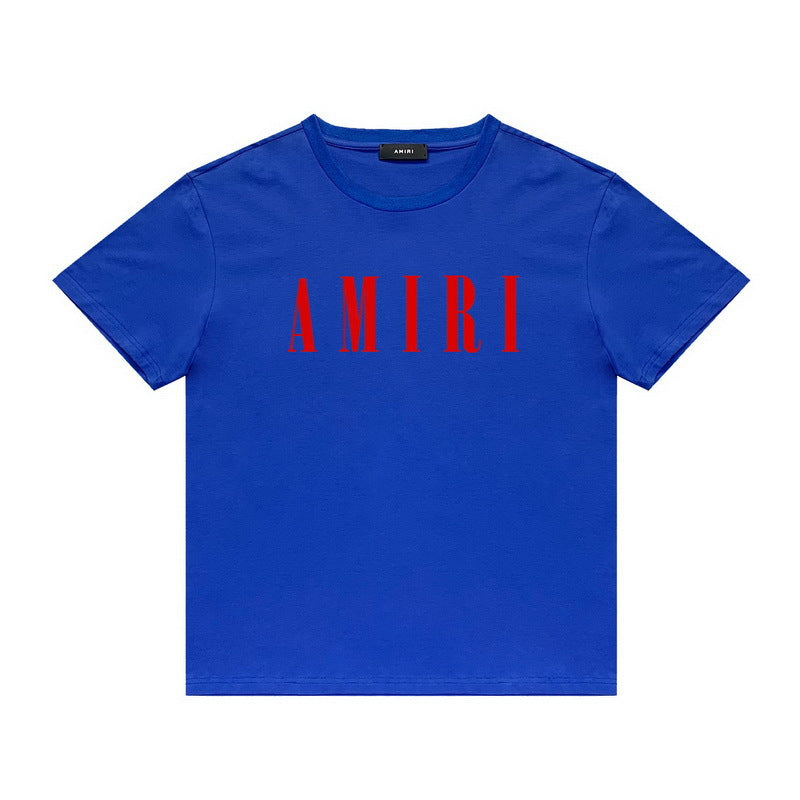 Amiri Blue Red Logo Tee